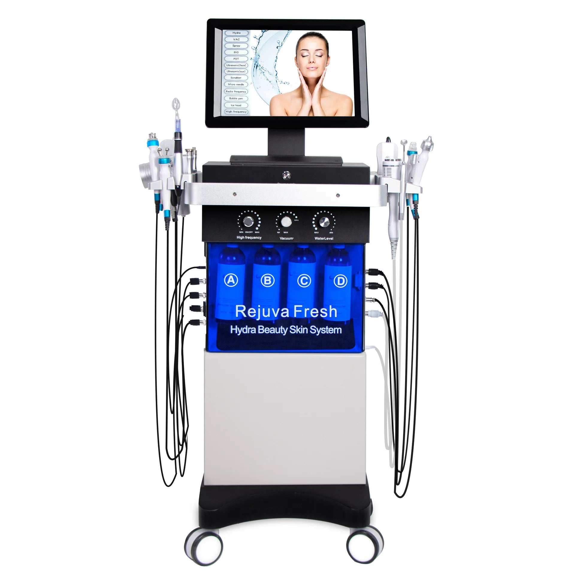 18 in 1 Hydra Facial Machine - 18 Handle Hydra Beauty Machine - Hydra Facial Machine 18 in 1 -  Combined Hydra Skin Care System in Pakistan