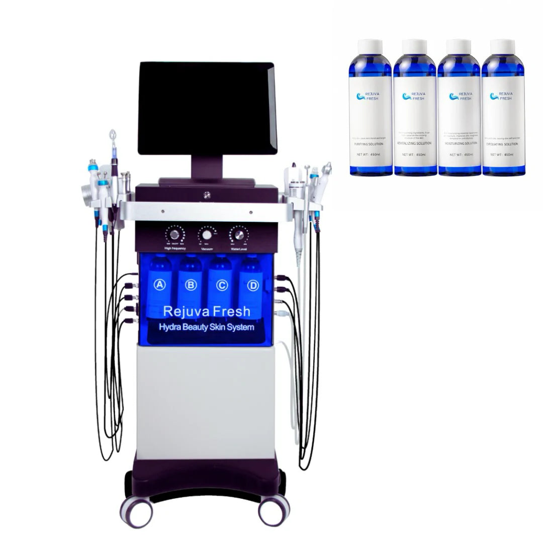 18 in 1 Hydra Facial Machine - 18 Handle Hydra Beauty Machine - Hydra Facial Machine 18 in 1 -  Combined Hydra Skin Care System in Pakistan