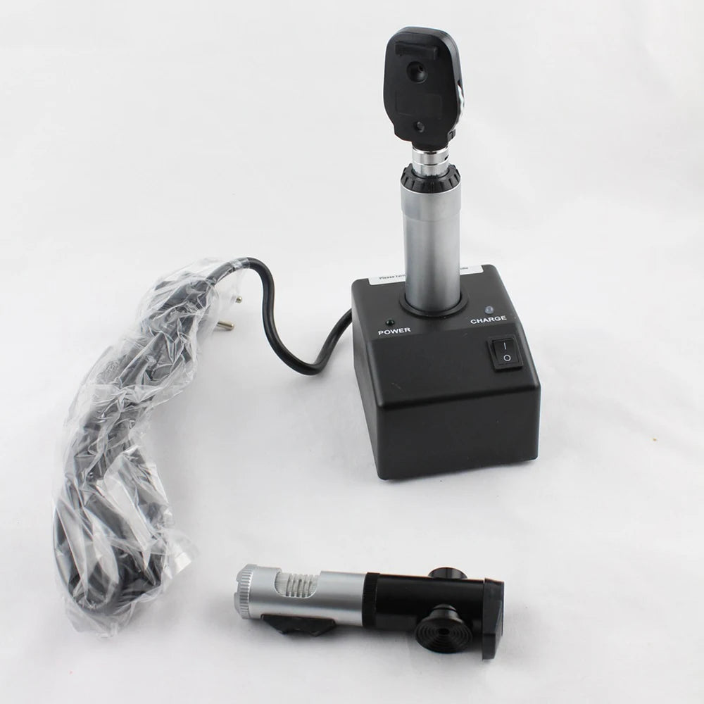 Direct Ophthalmoscope Retinoscope Combination Set With Aluminium Carry Cas