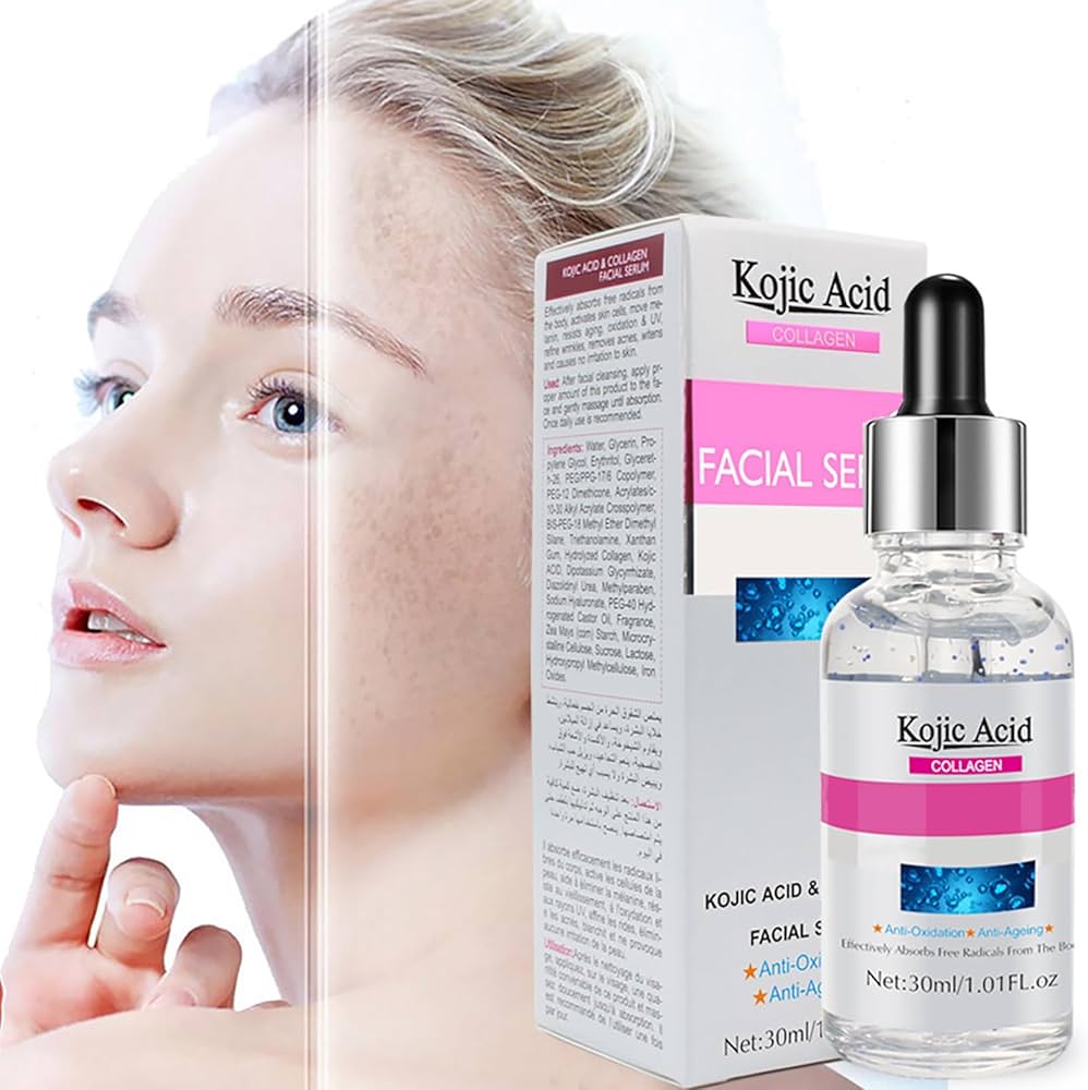 30ml Kojic Acid Facial Serum Brightening - Moisturizing Collagen Whitening Serum Stock Solution - Face Mask Hydrating Skin Care price in Pakistan