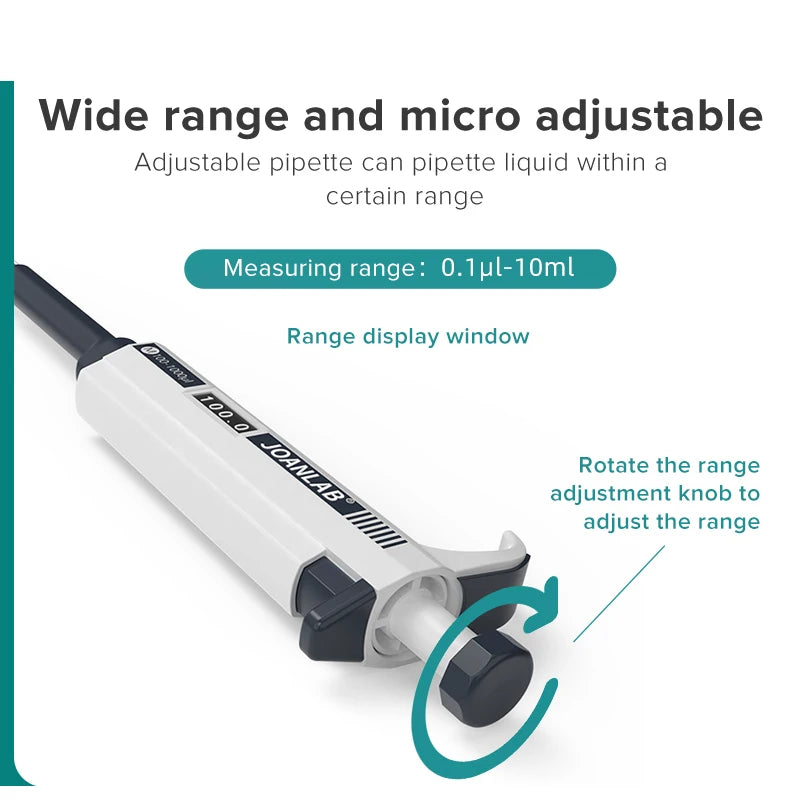 JOANLAB Laboratory Pipette Plastic Single Channel Digital Adjustable Micropipette - 2ml to 10ml Micropipette Price in Pakistan