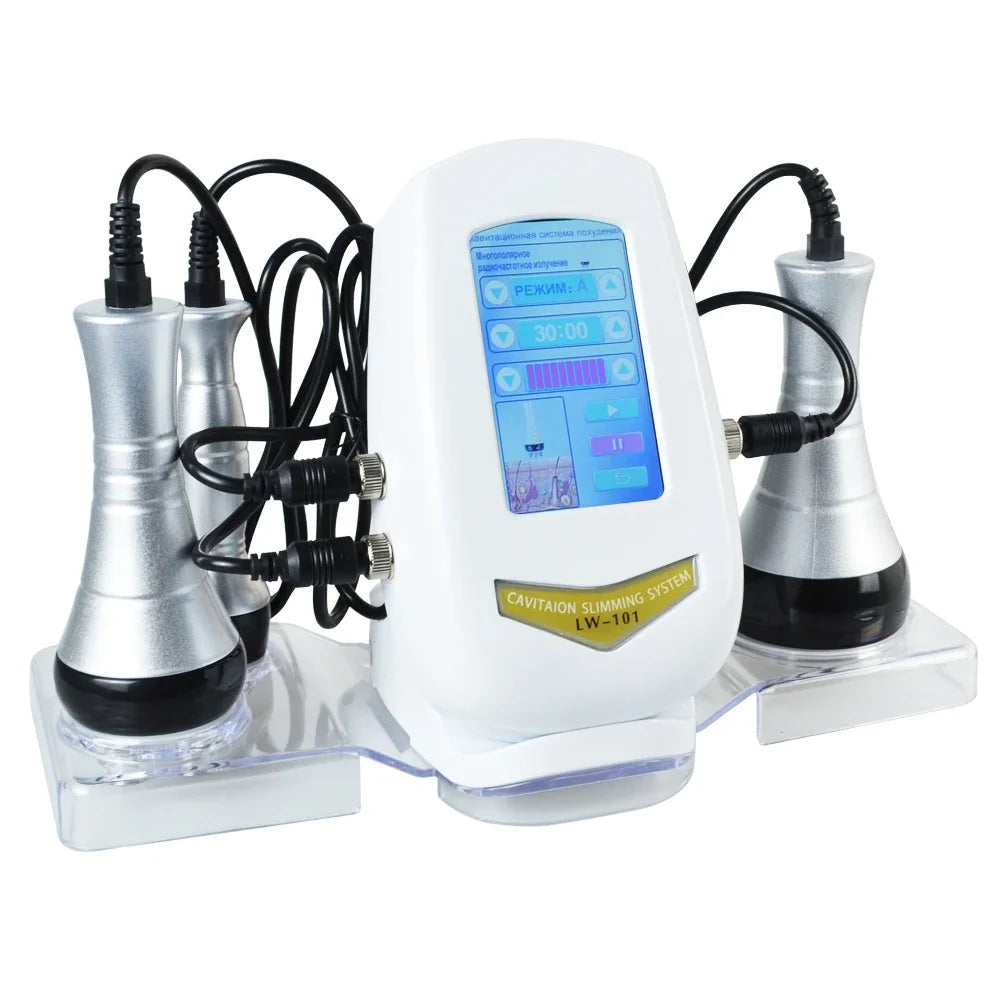 3 in 1 Ultrasonic 40K Cavitation Machine - 5MHz Radio Frequency  - Weight Lose Machine in Pakistan