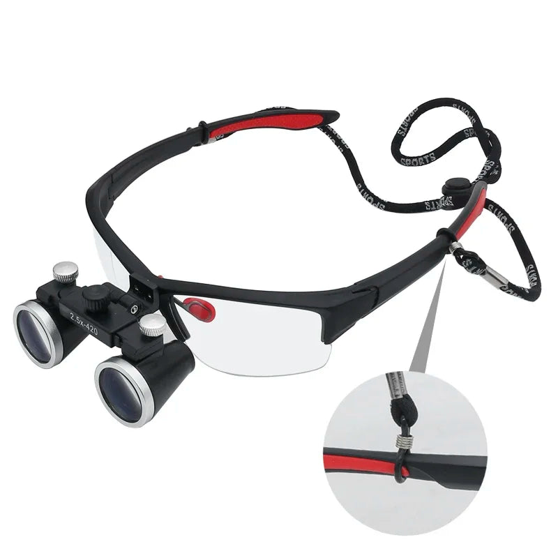 Dentistry Binocular Magnifier 2.5X 3.5X - Ultra-lightweight Optical Loupes 320-420mm