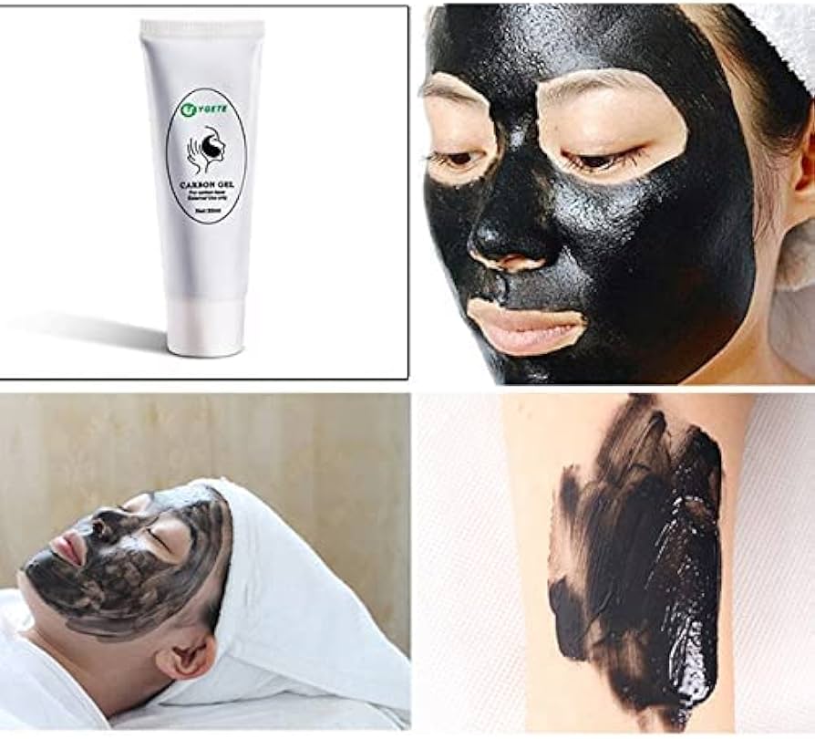 Safe Carbon Cream Black Gel Mask For - Laser Skin Peeling Rejuvenation Whitening - Skin Peel Deep Cleaning 80ml/PCS