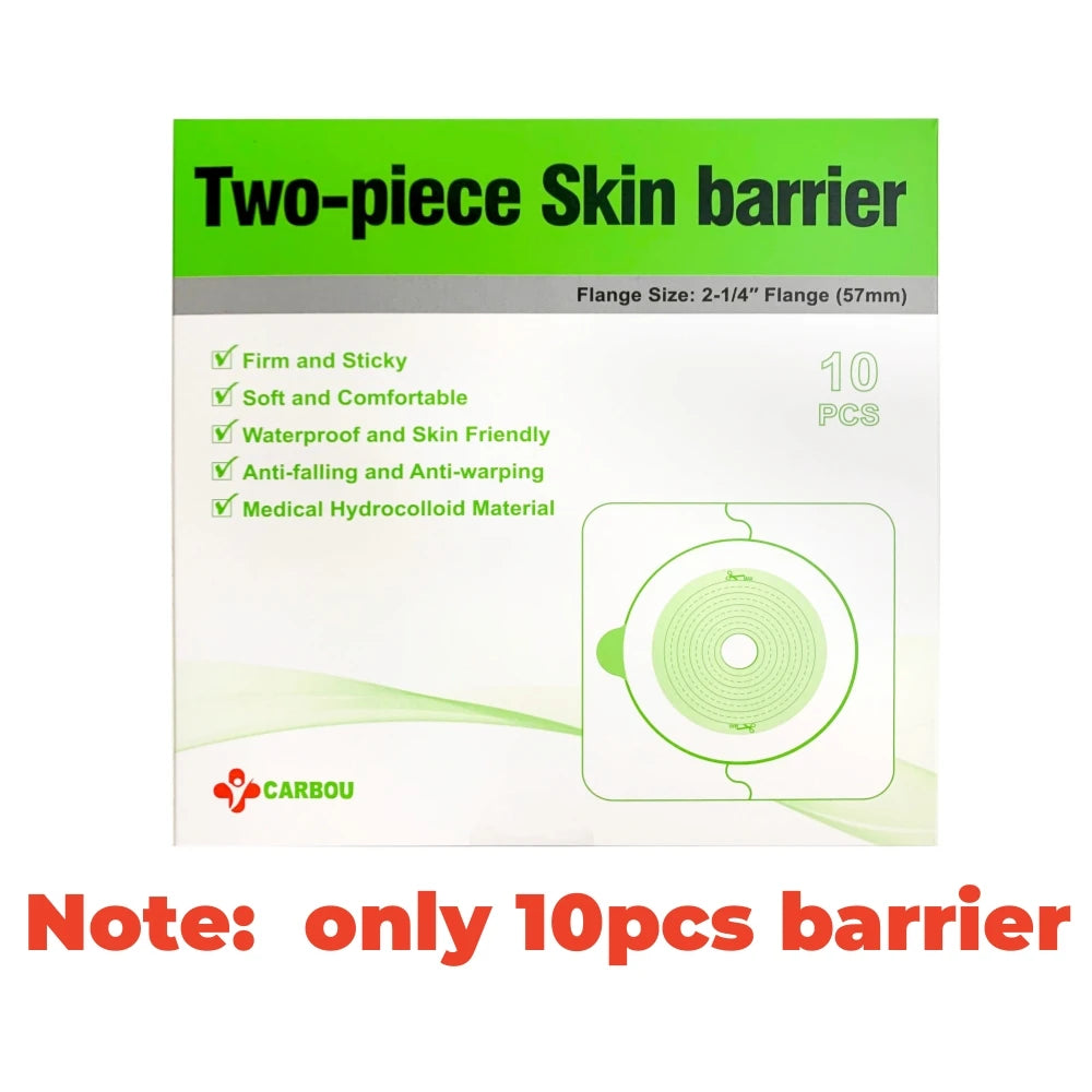 10barriers/15bags+6barriers Ostomy - Supplies Colostomy Bags Two Piece Drainable