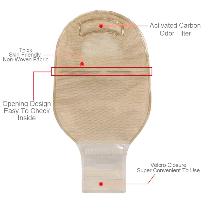 10barriers/15bags+6barriers Ostomy - Supplies Colostomy Bags Two Piece Drainable