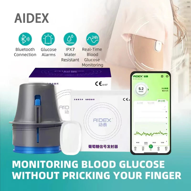 Aidex Continuous Blood Glucose Monitoring - Glucose Sensor Freestyle Libre Scan - price in Pakistan