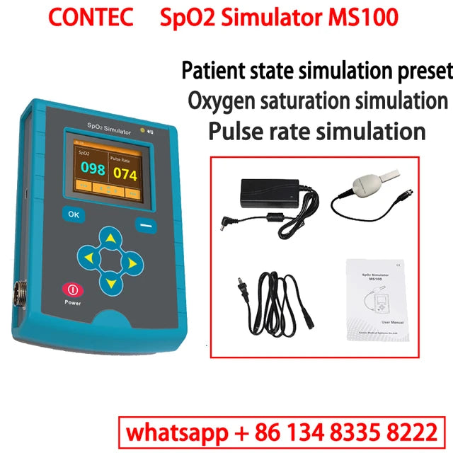 CONTEC MS100 SpO2 Simulator, - Pulse Oximeter Accuracy Oxygen