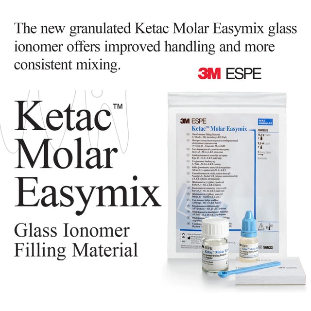 Dental Gic Filling Materials Ketac Molar - Easymix 3m Super Stronge Glassionomer - Permanent Teeth Restoration Filler A3 - Dentistry Gic Filling Materials Price in Pakistan