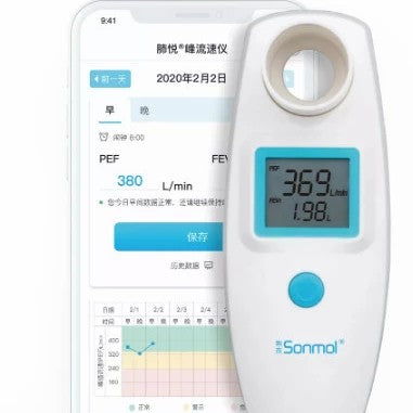 Digital Spirometer Peak Flow Meter for Asthma