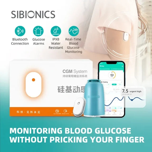 Freestyle Libre Dynamic Blood Glucose Monitor with Sibionics Sensor - Continuous Glucose Monitoring System - Freestyle Libre Dynamic Blood Glucose Monitor with Sibionics Sensor Price in Pakistan