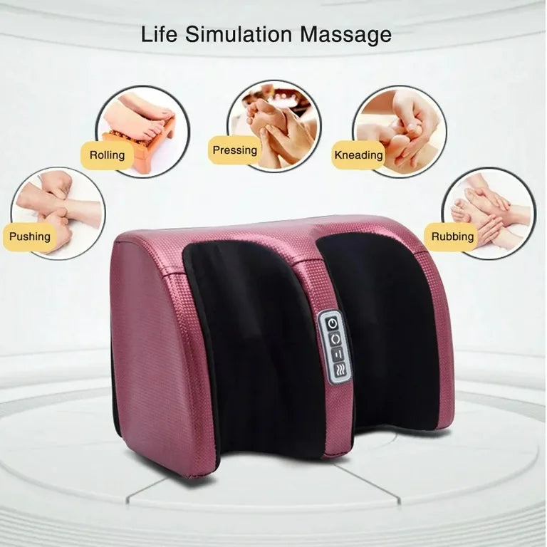 Electric Foot Massager Heating Therapy Hot Compression Shiatsu Kneading Roller - Muscle Relaxation Pain Relief Foot Spa Machine - Muscle Relaxation Pain Relief Foot Spa Machine Price in Pakistan