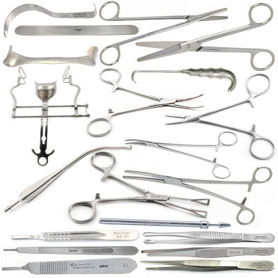 Abdominal Hysterectomy Set - Hysterectomy Abdominal Medium Set of 84Pc ...