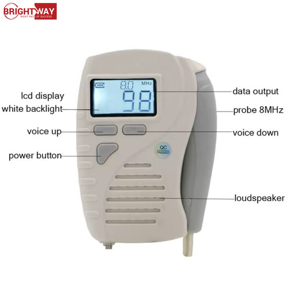 LCD Screen Handheld Vascular Doppler - Blood Flow Rate Detector and ABI Machine - Vascular Doppler Device in Pakistan