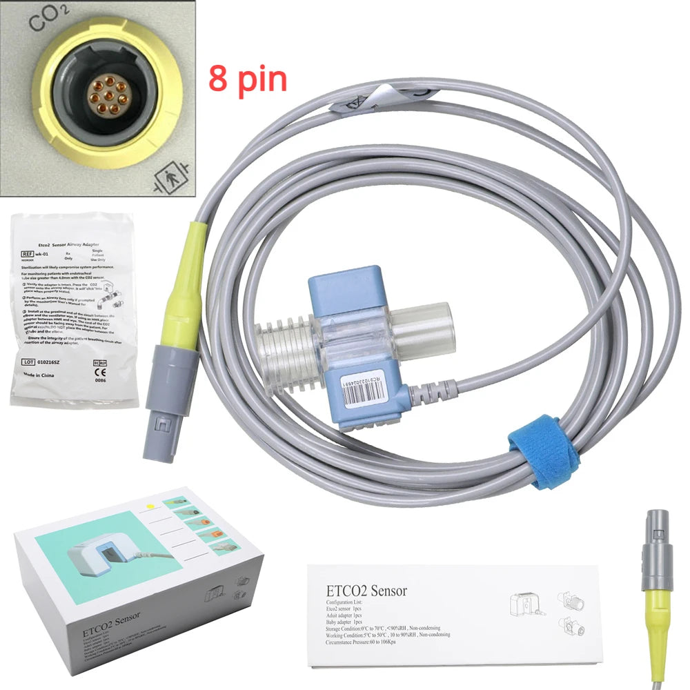 Mainstream EtCO2 Sensor Capnograph CO2 - Module For Monitor Philips Mindray Comen - Contec Yonker Bionet Nihon Kohden - Zoll BLT Mainstream EtCO2 Sensor - Capnograph CO2 price in Pakistan