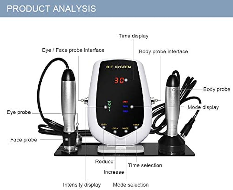 NEW RF Face Body Eye Massage Professional - Facial Radio Frequency Machine Fine - Lines Wrinkle Removal Skin Tightening - Rejuvenation Eye Massage Professional Facial - price in Pakistan