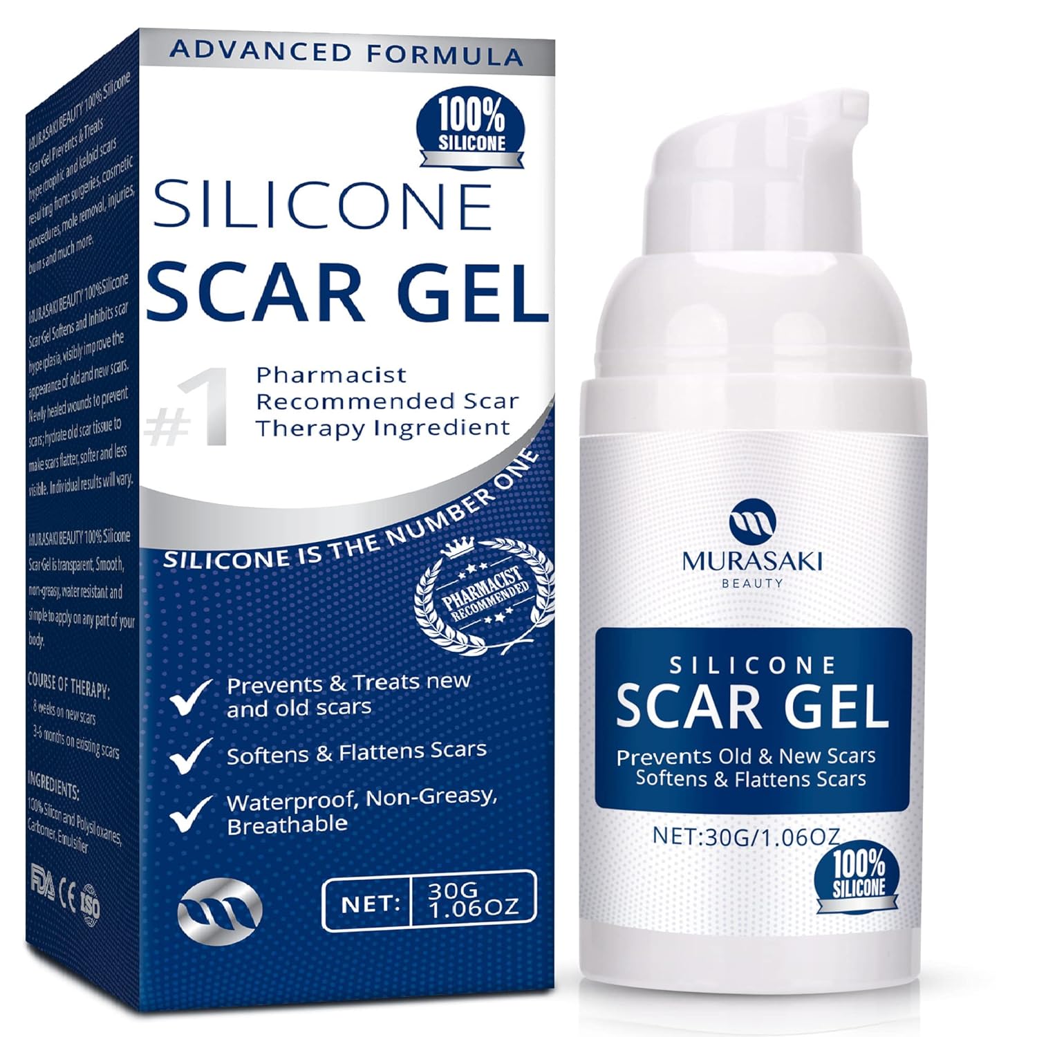 Silicone Scar Removal Cream Gel Burn Surgical Scar Cesarean Repairing Stretch Marks Whitening Pigmentation Corrector - Silicone Scar Removal Gel in Pakistan - Scar Removal Cream Supplies