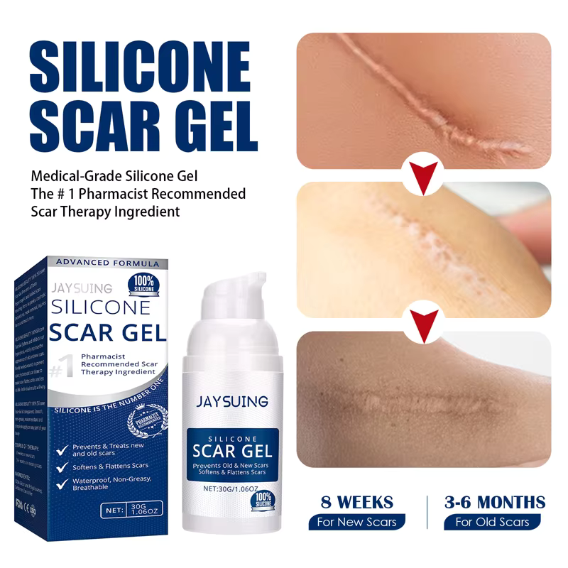 Silicone Scar Removal Cream Gel Burn Surgical Scar Cesarean Repairing Stretch Marks Whitening Pigmentation Corrector - Silicone Scar Removal Gel in Pakistan - Scar Removal Cream Supplies