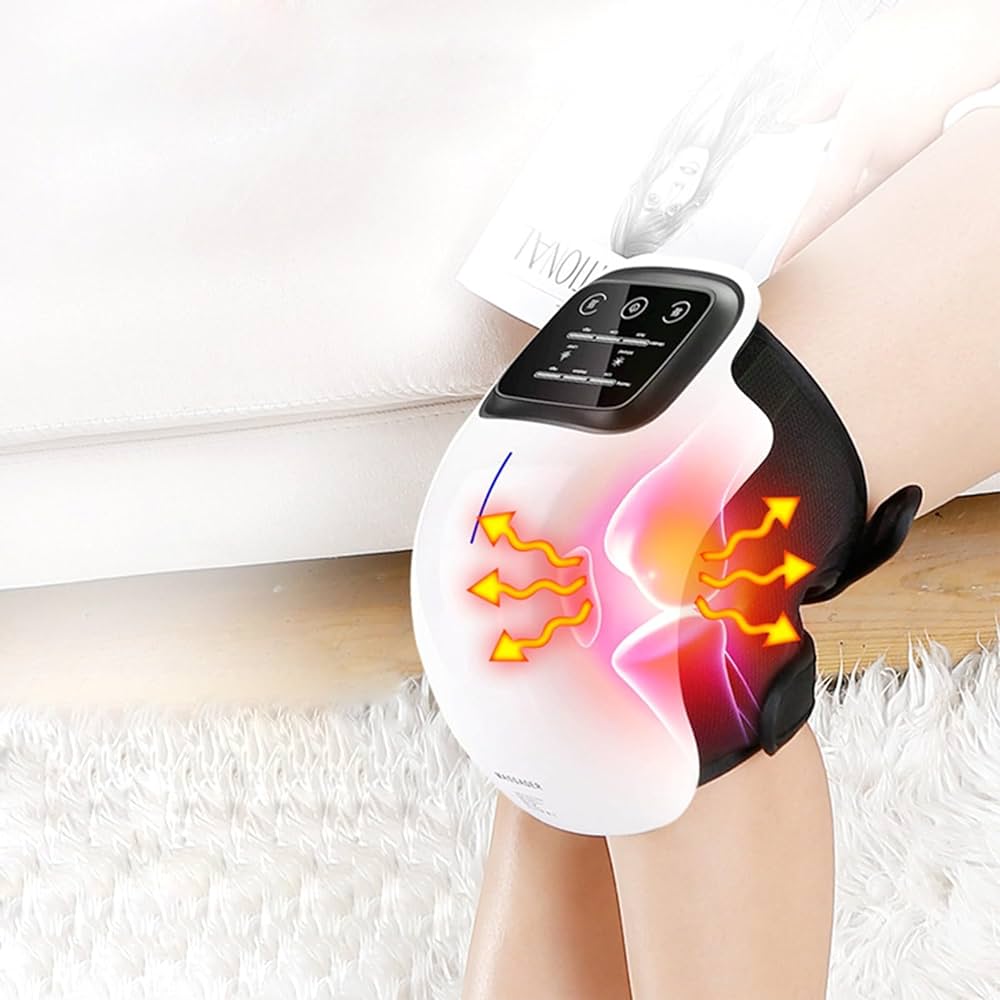 Smart Hot Compress Knee Relaxing Massager Knee Cap Treasure Laser Infrared Elbow Shoulder Massager Relive Joint Pain Stiffness