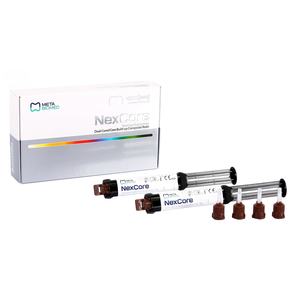 Nexcore Dual Cured Build Up Composite Resin Cement Dual Syringe by Met ...